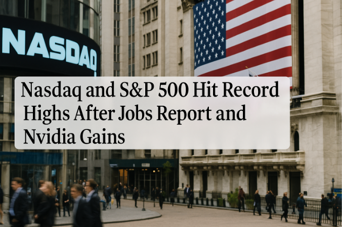 Nasdaq and S&P 500 Hit Record Highs After Jobs Report and Nvidia Gains